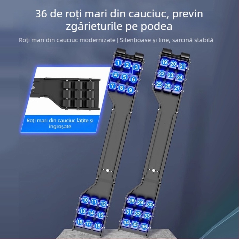 Bază universală pentru mașina de spălat cu roți, reglabilă pe înălțime, antiaderentă și antivibrație, suport cu picioare