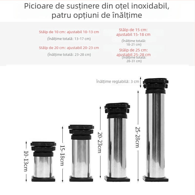 Platformă universală pentru mașina de spălat cu înălțime reglabilă și suport de ridicare pentru unitatea exterioară de aer condiționat