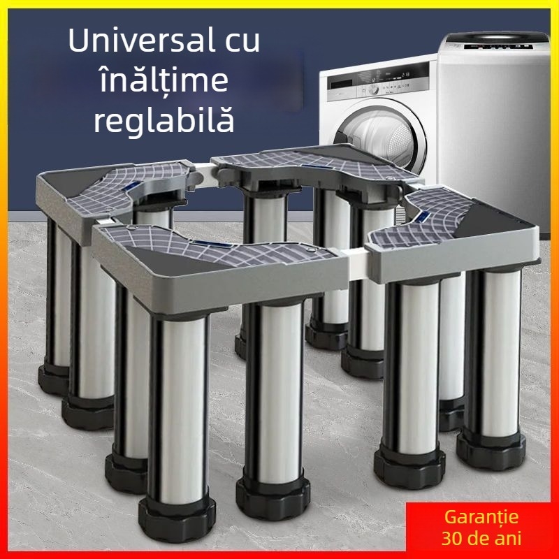 Platformă universală pentru mașina de spălat cu înălțime reglabilă și suport de ridicare pentru unitatea exterioară de aer condiționat