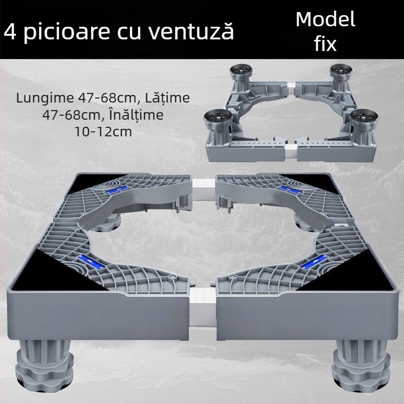 Platformă universală pentru mașina de spălat cu înălțime reglabilă și suport de ridicare pentru unitatea exterioară de aer condiționat