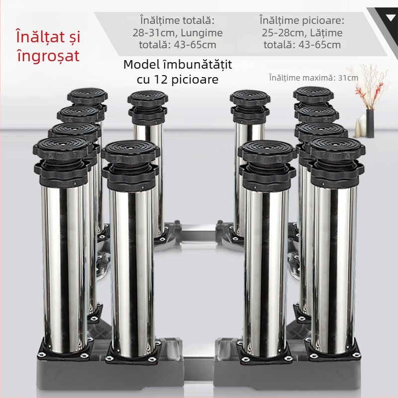 Platformă universală pentru mașina de spălat cu înălțime reglabilă și suport de ridicare pentru unitatea exterioară de aer condiționat