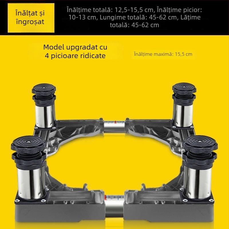 Platformă universală pentru mașina de spălat cu înălțime reglabilă și suport de ridicare pentru unitatea exterioară de aer condiționat