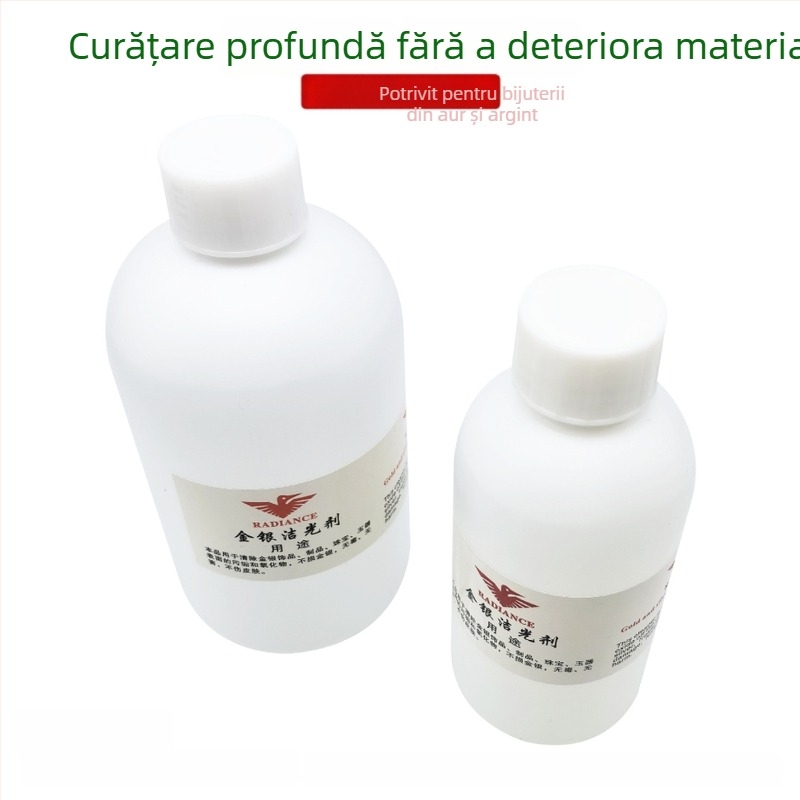Lichid de curățare și lustruire pentru bijuterii din aur și argint, deoxidare și restaurare a strălucirii