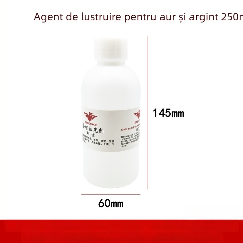 Lichid de curățare și lustruire pentru bijuterii din aur și argint, deoxidare și restaurare a strălucirii