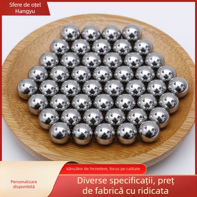 Bilă din oțel carbon lustruită și oțel inoxidabil pentru mori, dimensiuni 6/7/8 mm