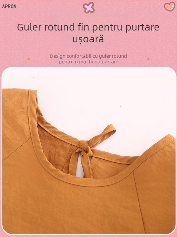 Halat de protecție pentru copii cu mâneci lungi, impermeabil și rezistent la pete, pentru masă și pictură, design reversibil pentru grădiniță și școală primară