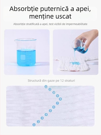 Pantaloni de scutece din bumbac muselină pentru bebeluși, imprimeu desene animate, lavabili, pentru vară