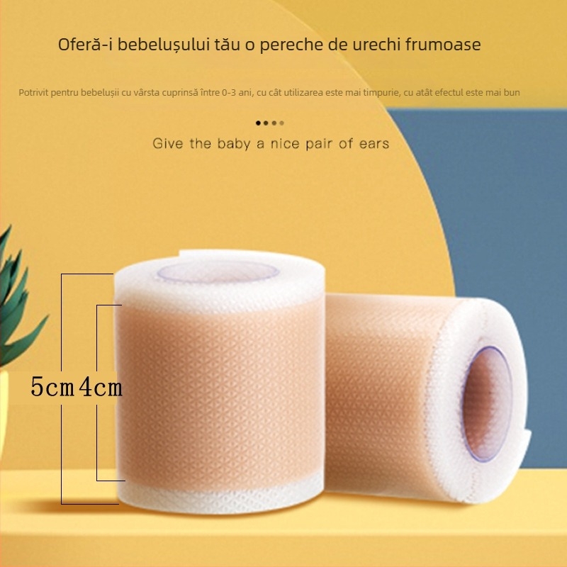 Bandă de corecție a urechii pentru bebeluși, bandă cu gel de siliciu pentru urechi proeminente la copii, bandă ortopedică pentru călcâi și talpă