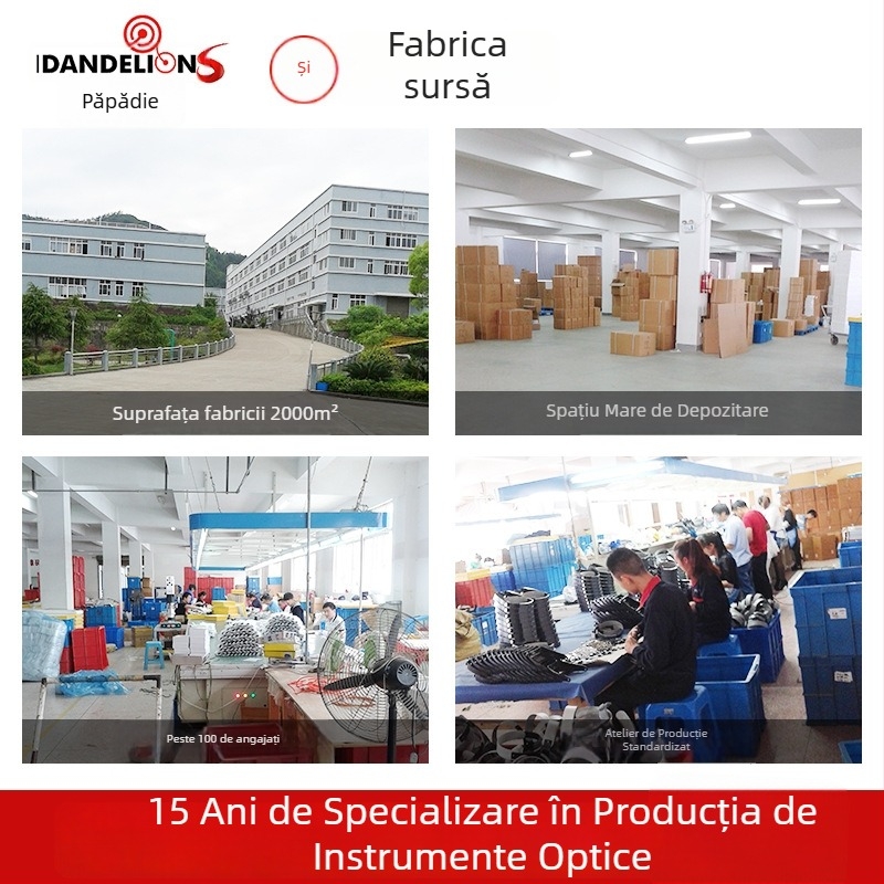 Beileshi Ochelari cu lupă pentru cap, iluminare LED, pentru repararea ceasurilor, patru seturi de lentile