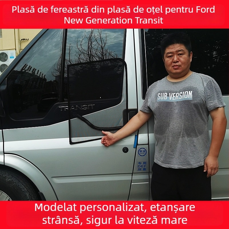 Ecran magnetic anti-țânțari pentru mașini și rulote, cu cadru metalic robust