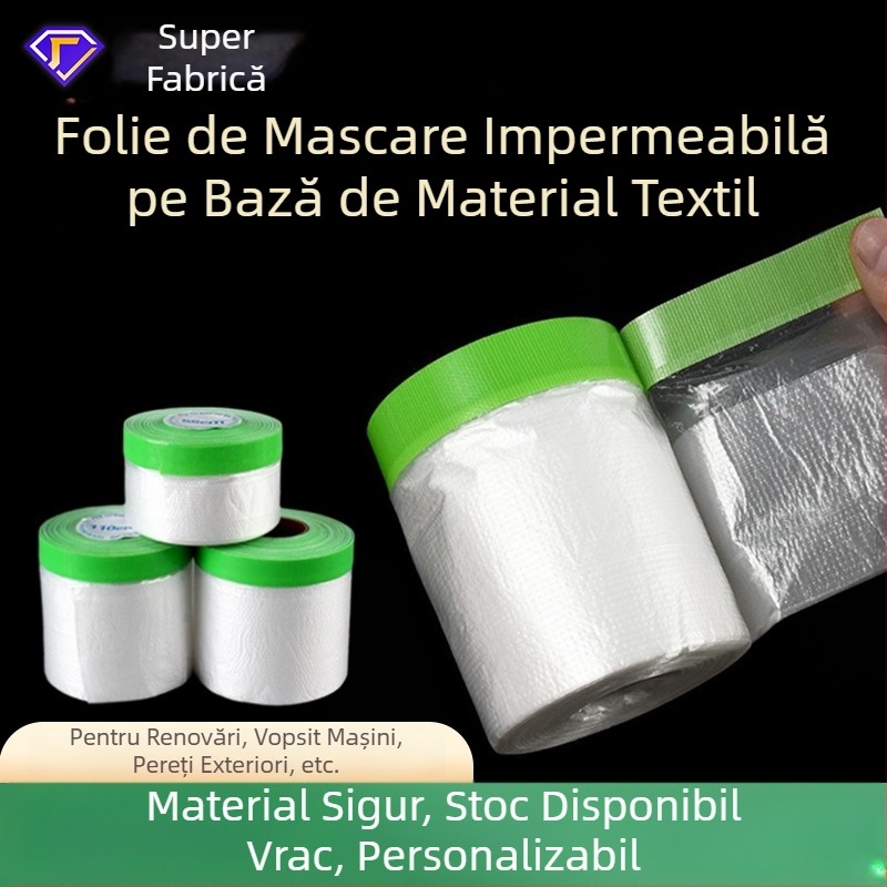 Folie de protecție cu aderență ridicată, impermeabilă, pentru pereți exteriori și vopsire auto, protecție împotriva prafului pentru finisaje decorative și suprafețe cu aspect de piatră