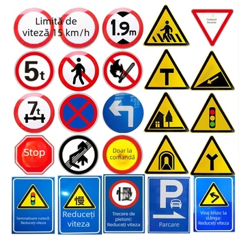 Semn Anke de limitare a vitezei, semn rutier, semn de siguranță, semn de staționare interzisă