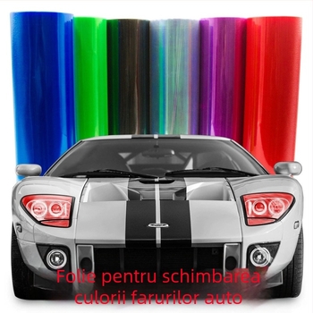 Film de schimbare a culorii, transparent, pentru faruri și stopuri – folie decorativă auto.