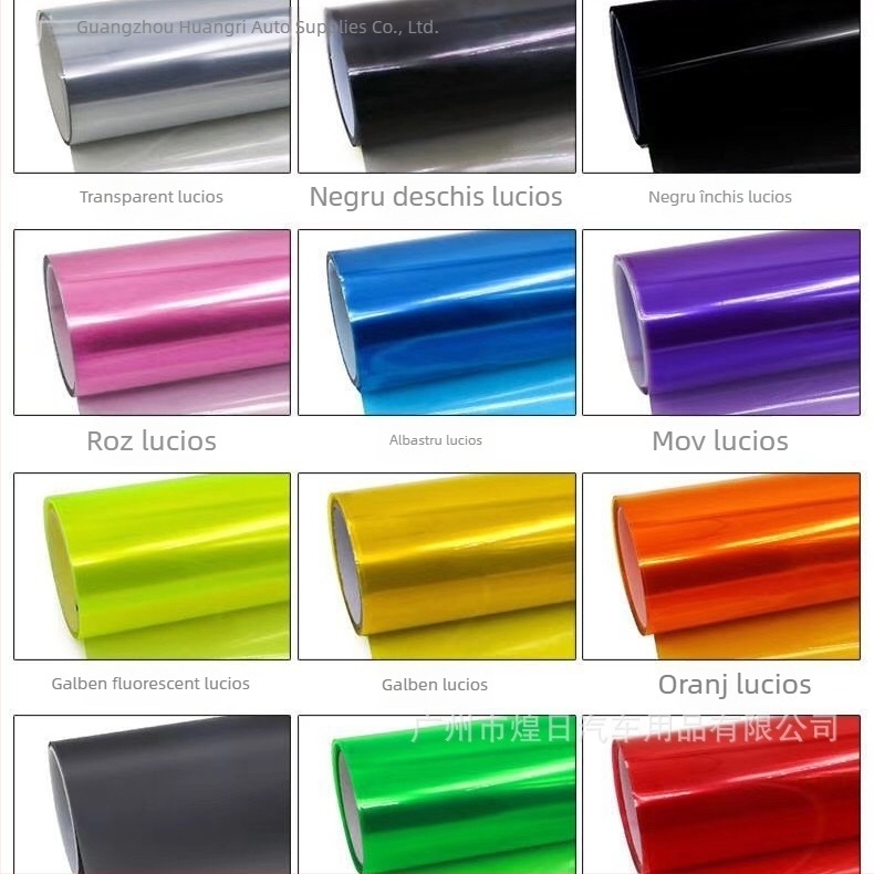 Film de schimbare a culorii, transparent, pentru faruri și stopuri – folie decorativă auto.