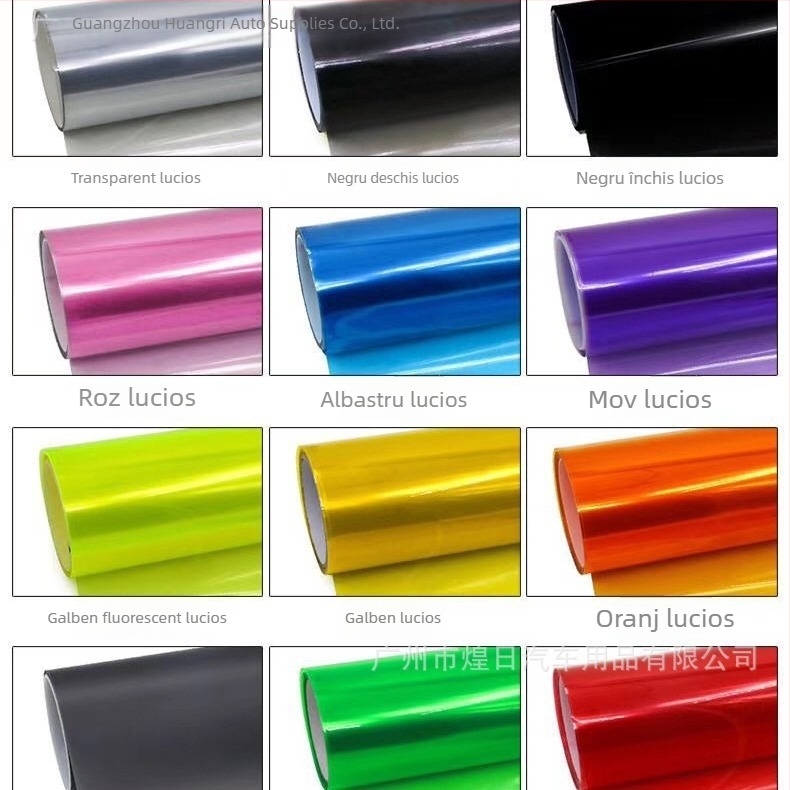 Film de schimbare a culorii, transparent, pentru faruri și stopuri – folie decorativă auto.