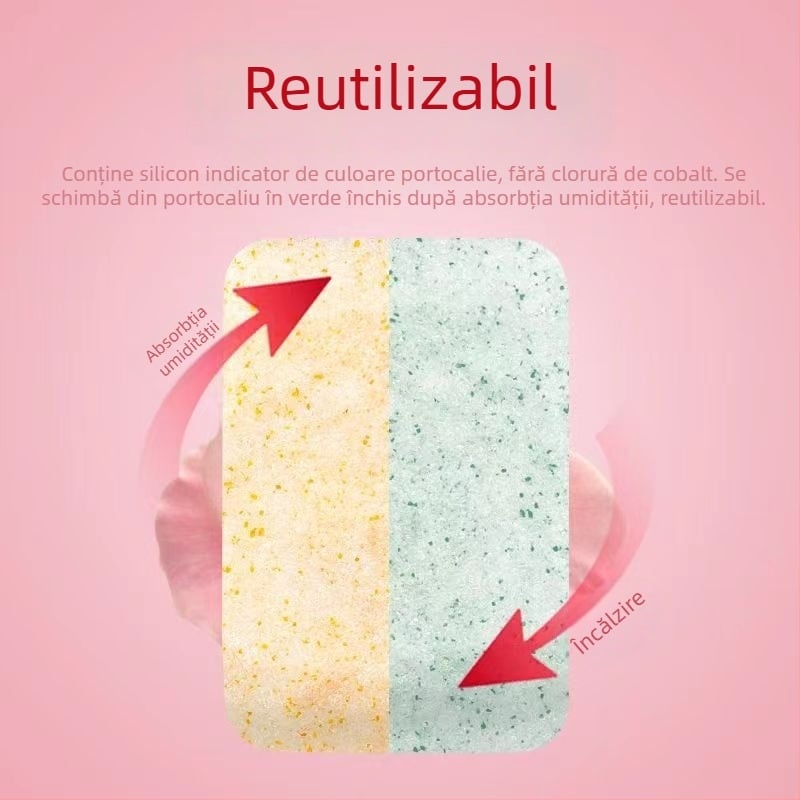 Desicant pentru flori uscate, în pachet, 1 kg, silică gel cu schimbare de culoare portocaliu-alb, mușețel și trandafiri pentru mostre DIY