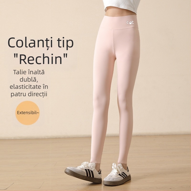 Leggingi pentru fetițe cu imprimeu rechin, pentru primăvară-vară, pantaloni de yoga pentru copii, stil Barbie, elastici și strâmți