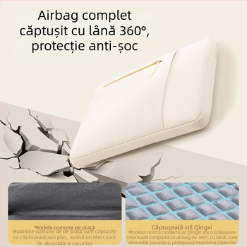 Husă interioară pentru laptop și tabletă cu protecție, 14 inch