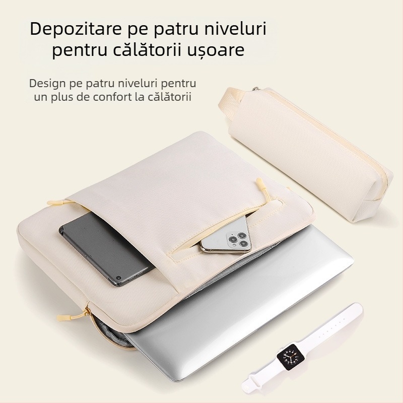 Husă interioară pentru laptop și tabletă cu protecție, 14 inch