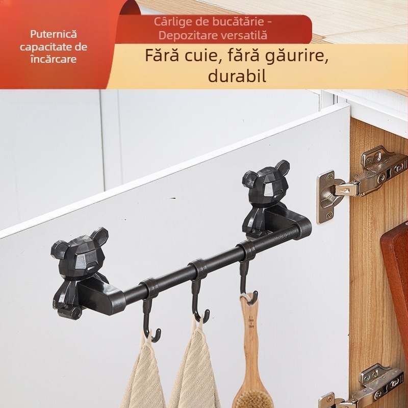 Raft din oțel inoxidabil, montat pe perete, pentru papuci și prosoape, bară multifuncțională pentru baie