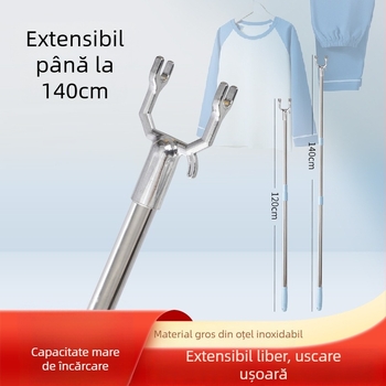 Cap de furcă pentru uscat haine din aliaj de aluminiu, durabil, cu gaură interioară de 19 mm, disponibil în mai multe culori