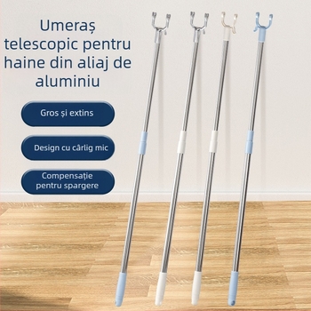 Cap de furcă pentru uscat haine din aliaj de aluminiu, durabil, cu gaură interioară de 19 mm, disponibil în mai multe culori