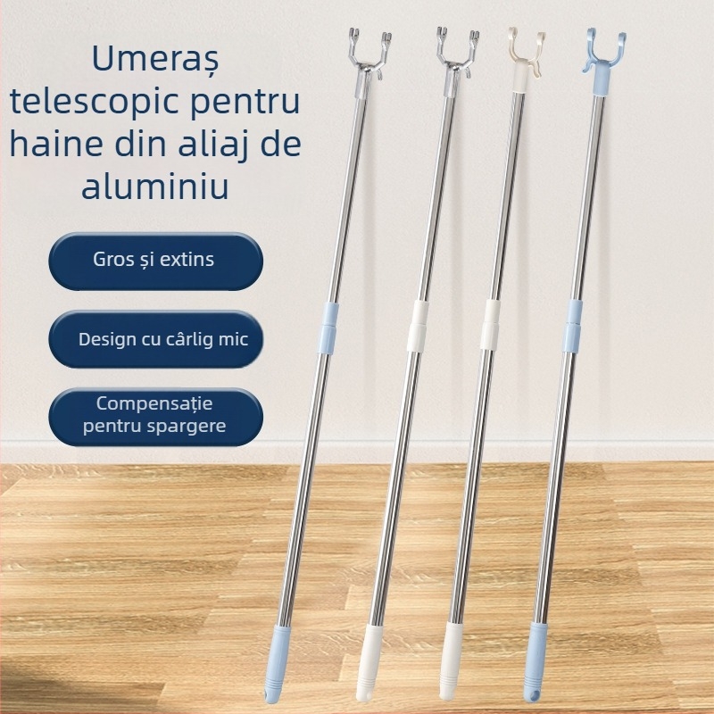 Cap de furcă pentru uscat haine din aliaj de aluminiu, durabil, cu gaură interioară de 19 mm, disponibil în mai multe culori