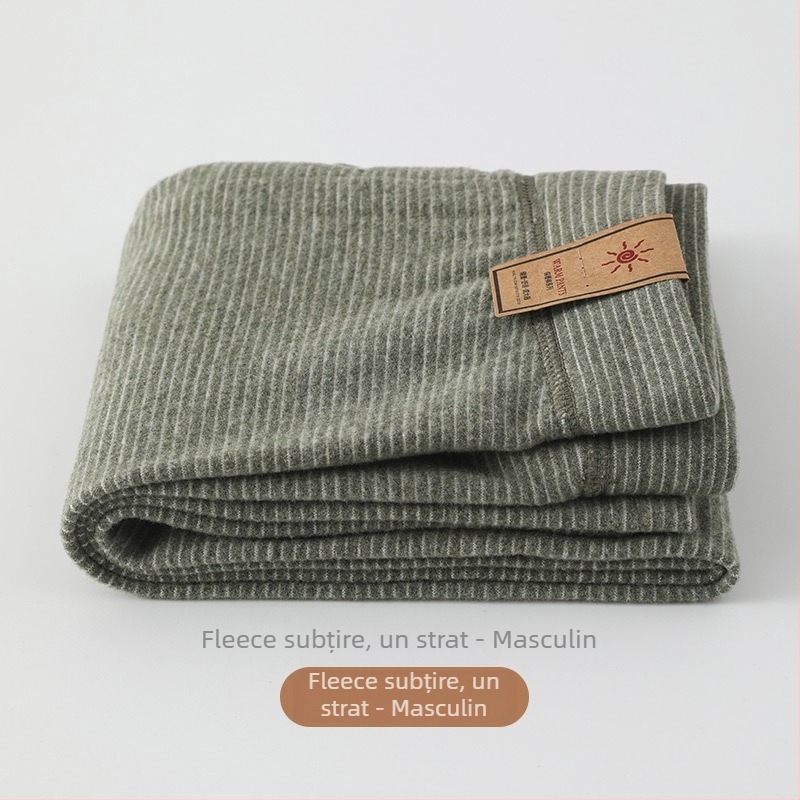 Pantaloni termici pentru copii, fleece călduros, dungate, groși, toamnă-iarnă