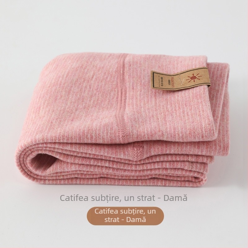 Pantaloni termici pentru copii, fleece călduros, dungate, groși, toamnă-iarnă
