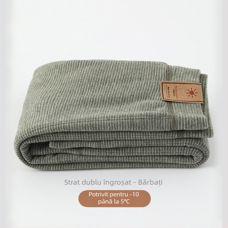 Pantaloni termici pentru copii, fleece călduros, dungate, groși, toamnă-iarnă