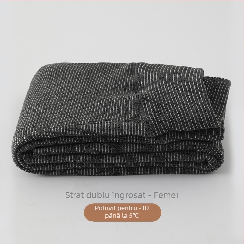 Pantaloni termici pentru copii, fleece călduros, dungate, groși, toamnă-iarnă
