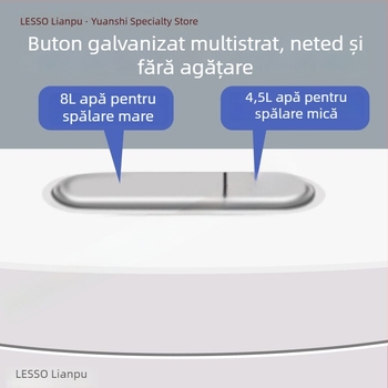 Rezervor de apă Liansu pentru toaletă, universal pentru baie de casă, pentru closet tip squat, volum mare de clătire, fără găuri