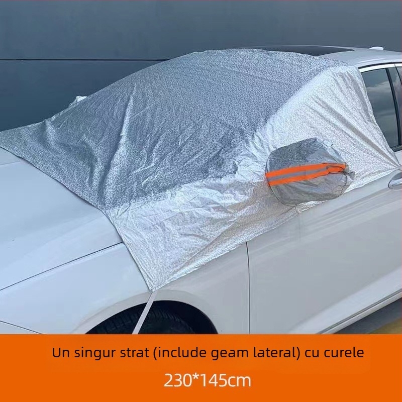 Husă universală pentru parbriz auto, pentru zăpadă – folie de aluminiu, anti-îngheț, acoperire de iarnă a parbrizului, groasă