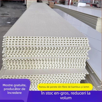 Panou de perete din fibre de bambus-lemn, panou integrat pentru pereți și tavan