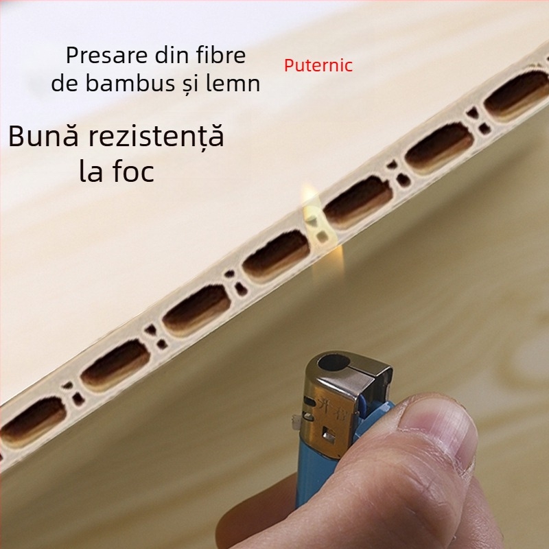 Panou de perete din fibre de bambus-lemn, panou integrat pentru pereți și tavan