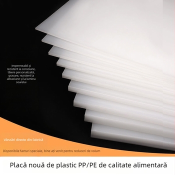 Foi de polipropilenă (PP), placă rigidă din plastic de calitate alimentară, placă albă rezistentă la uzură pentru ștanțare