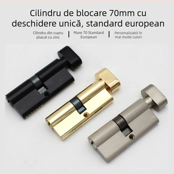 cilindru de încuire 70 mm, standard european, pentru uși interioare de dormitor, universal pentru uz casnic, uși din lemn