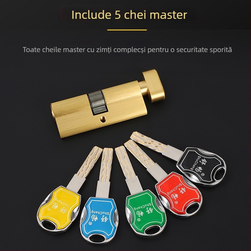 Cilindru de încuietoare pentru ușă de interior, din cupru, model Super C-Class Blade Small 70