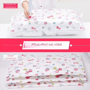 Sac de vid cu compresie Jiajiale, îngroșat, seria Girls Cherry, pentru pilote și haine, pachet unic