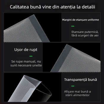 Mașină de vidat cu textură în plasă pentru pungi de ambalaj alimentare, utilizare comercială, plastic îngroșat pentru etanșare prin compresie (Sea Cucumbers)