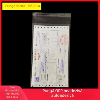 Pungă transparentă autoadezivă OPP pentru haine, 16×24 cm