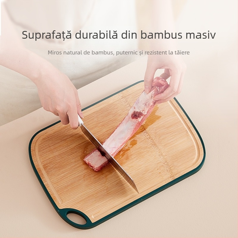tocător din bambus, față dublă, bucătărie, dimensiune mică