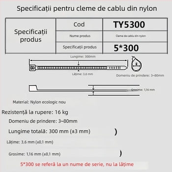 Bandă de legare pentru cabluri Add Wing 200×5×300×350×3.6×150×400×500 neagră