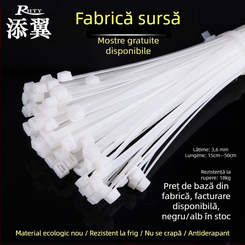 Bandă de legare pentru cabluri Add Wing 200×5×300×350×3.6×150×400×500 neagră