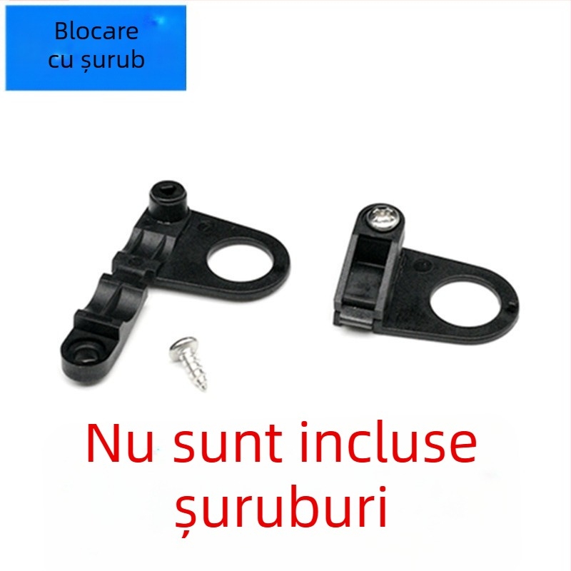 Clip de cablu pentru veioza de birou, cu mecanism de închidere, gaură Ø10 mm, pachet 500 buc