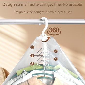 Sac vacuum atârnat pentru haine, husă de comprimare pentru paltoane și geci cu puf, husă anti-praf, dimensiuni mari 67×90 cm, 67×110 cm sau 67×135 cm
