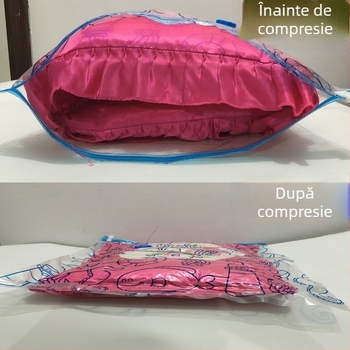 Sac vacuum pentru depozitarea păturii și a gecilor de puf, ambalare pentru jucăriile din pluș — îngroșat, protecție împotriva prafului