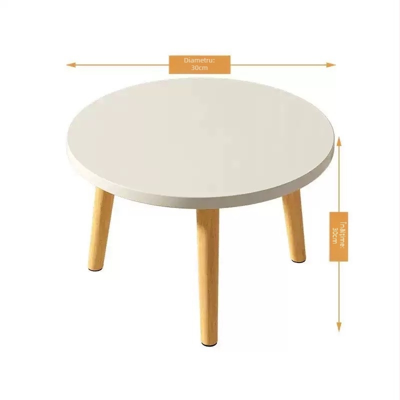 Masă de cafea în stil tatami, masă joasă pătrată 60×40×30 cm, în nuanțe nuc/alb/negru/roz