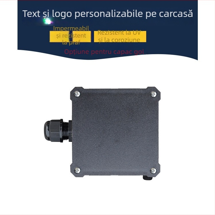 Cutie de legătură impermeabilă, exterior, din plastic, pentru montaj subteran, cu blocuri terminale