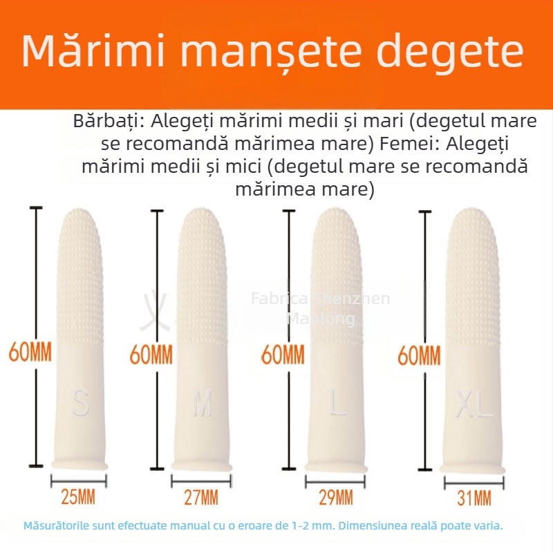 Protecții pentru degete din latex albe cu puncte antiderapante, pentru profesori, numărarea banilor, răsfoirea paginilor și imprimare; capace groase, durabile din cauciuc